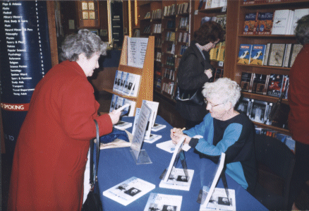 Flo Hickson during a book signing at Dillons in Liverpool.
